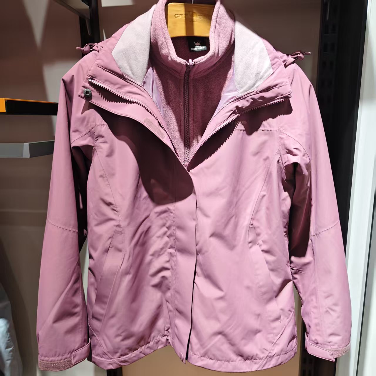 新款秋冬女性三合一冲锋衣可拆内胆防风防水保暖户外外套