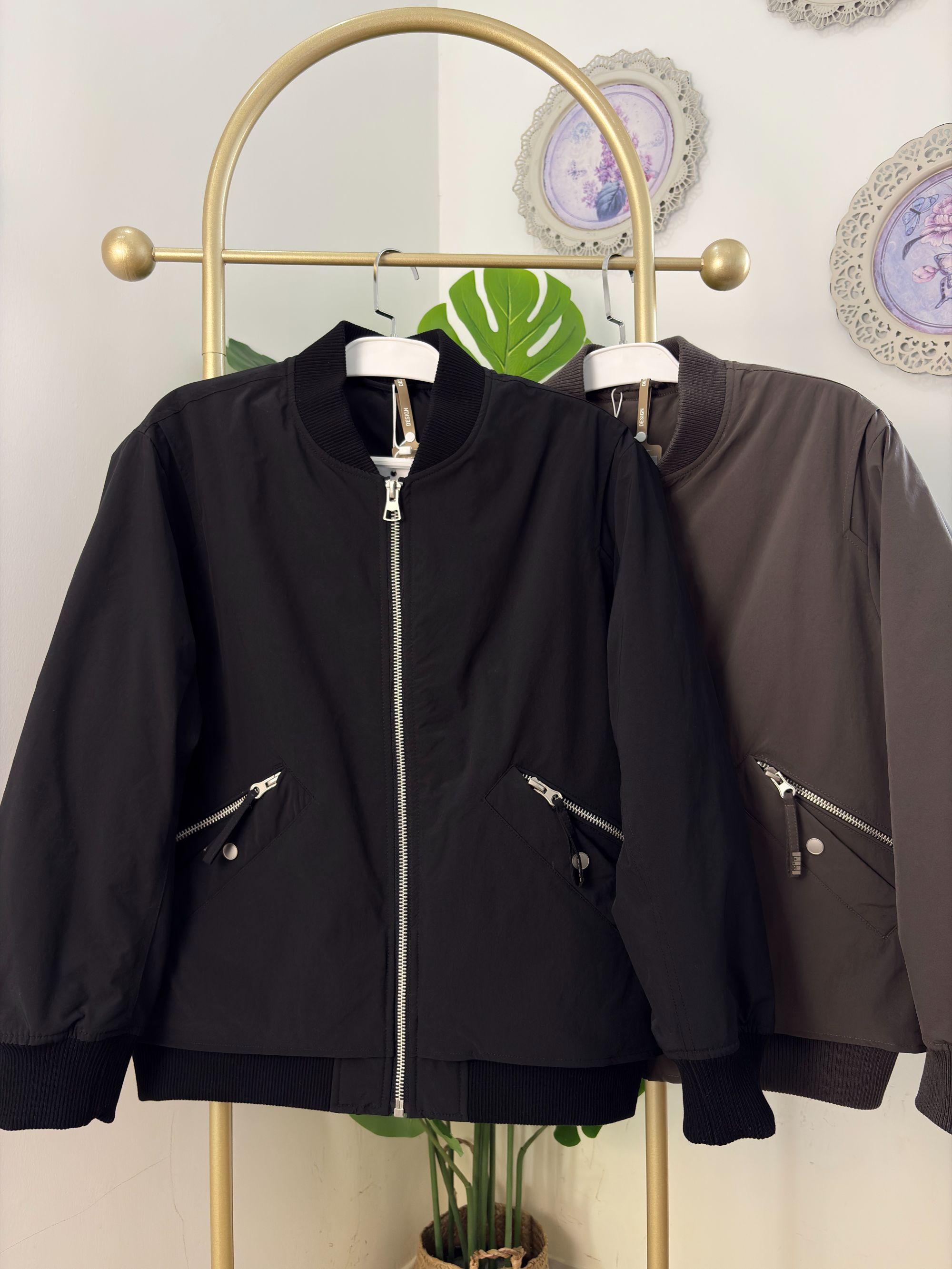 棒球领简约风收口袖飞行员夹克百搭上衣休闲简约2025冬季棉服男