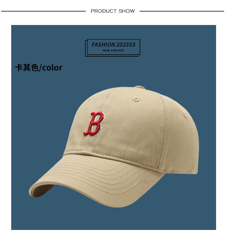 外贸休闲刺绣圆顶棒球帽时尚百搭运动遮阳帽潮流学生情侣简约