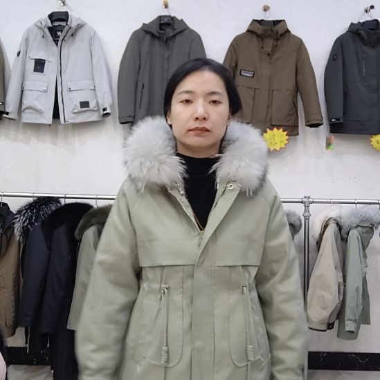 貉子毛领兔毛内胆真皮真毛