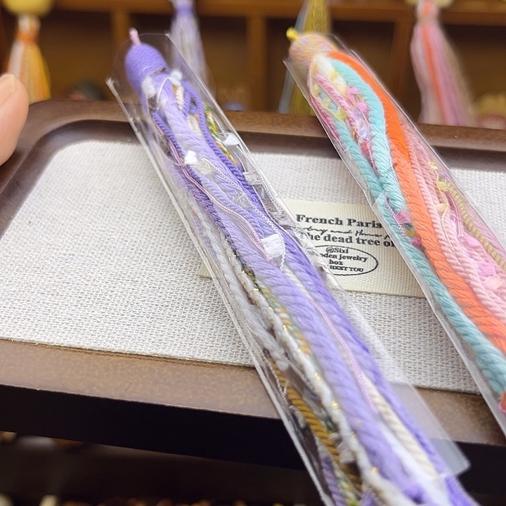 野***肆猴头核桃手串粉色紫色流苏