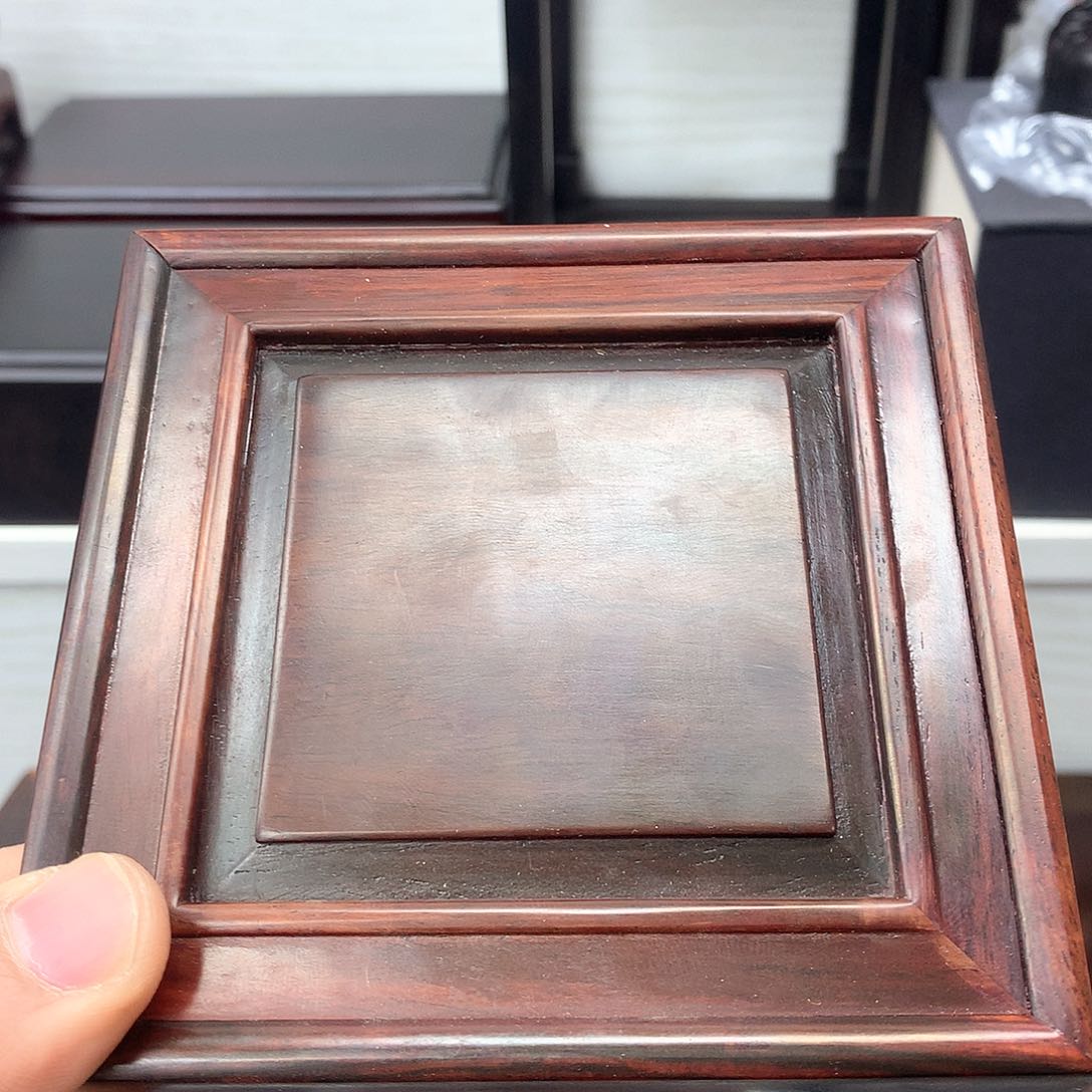 藤类大红酸枝手镯盒