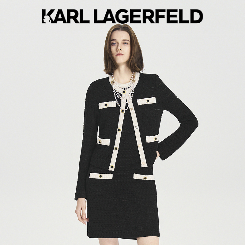 【晨粉专享价】KARL LAGERFELD新款针织开衫M27E2254