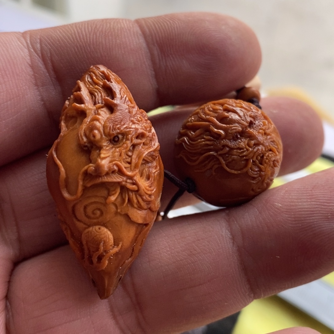 凉***影橄榄核手串/手链觅核链接