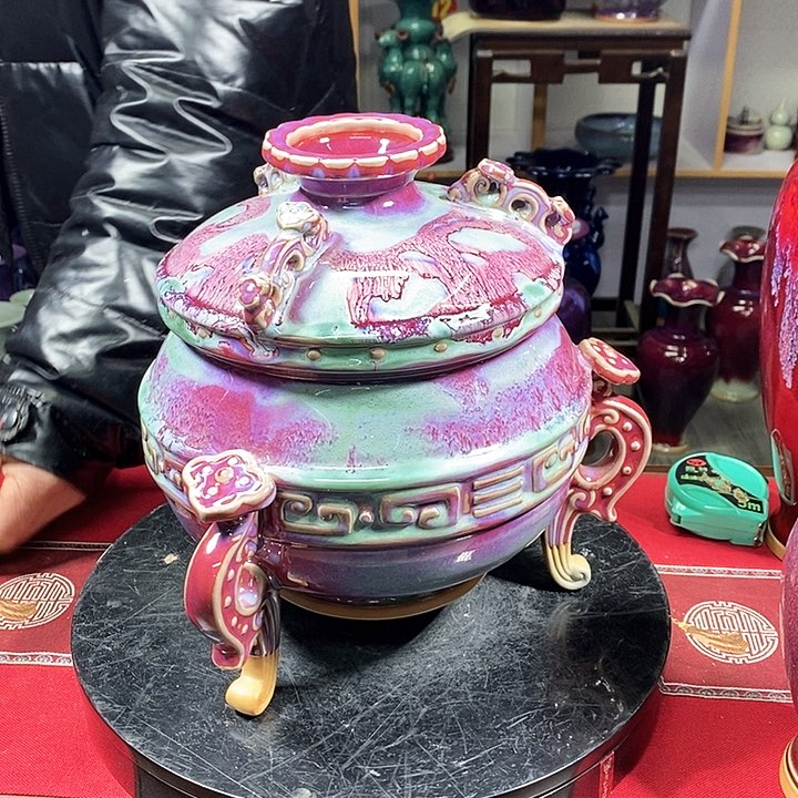 瓶中国神垕精品钧瓷