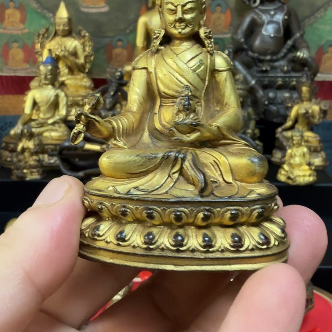 铜鎏金莲花生大师