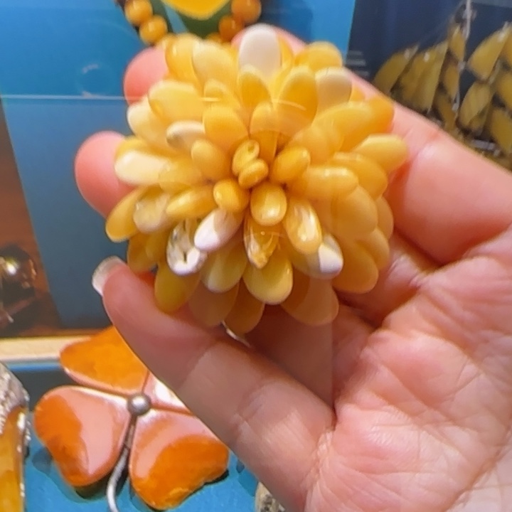 琥珀未镶嵌颈饰波兰设计款琥珀蜜蜡