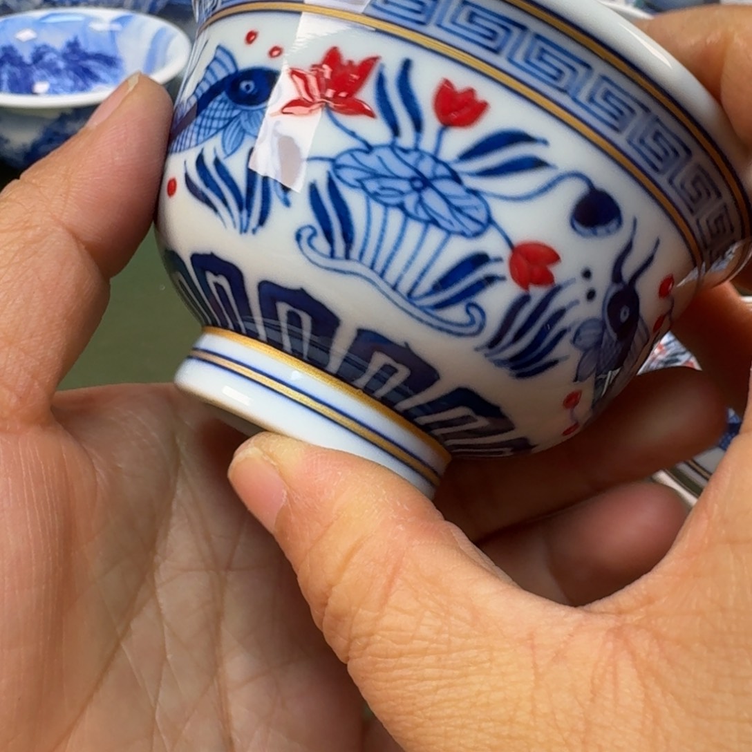 陶景德镇手绘茶具圆圆213