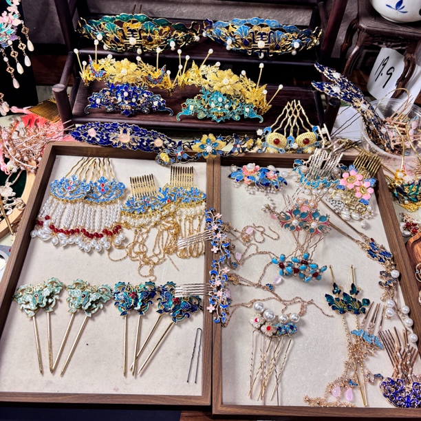 铜合金发簪发冠汉服配饰