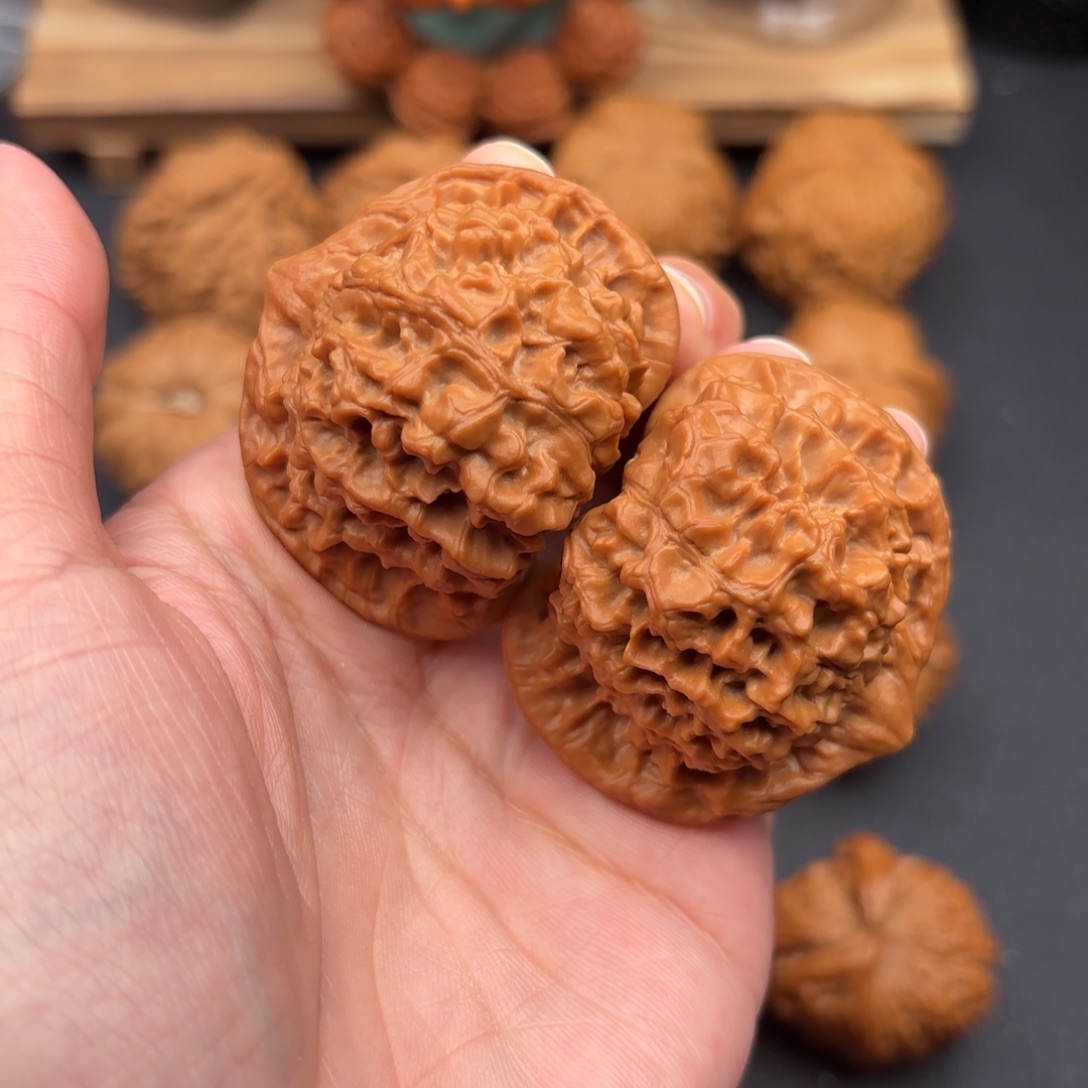 文玩核桃把件官帽47