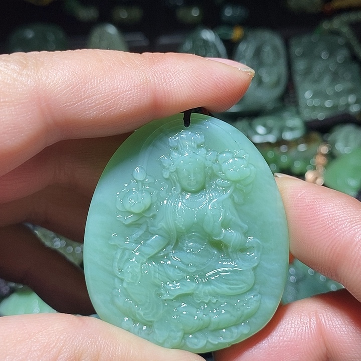 和田玉（糖玉）未镶嵌吊坠(不含链)