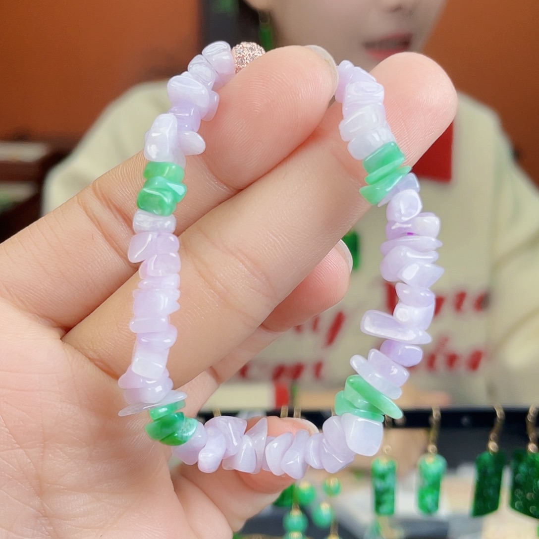 翡翠未镶嵌耳饰饰品