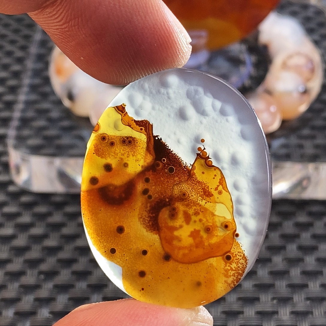 玛瑙/玉髓未镶嵌吊坠(不含链)109