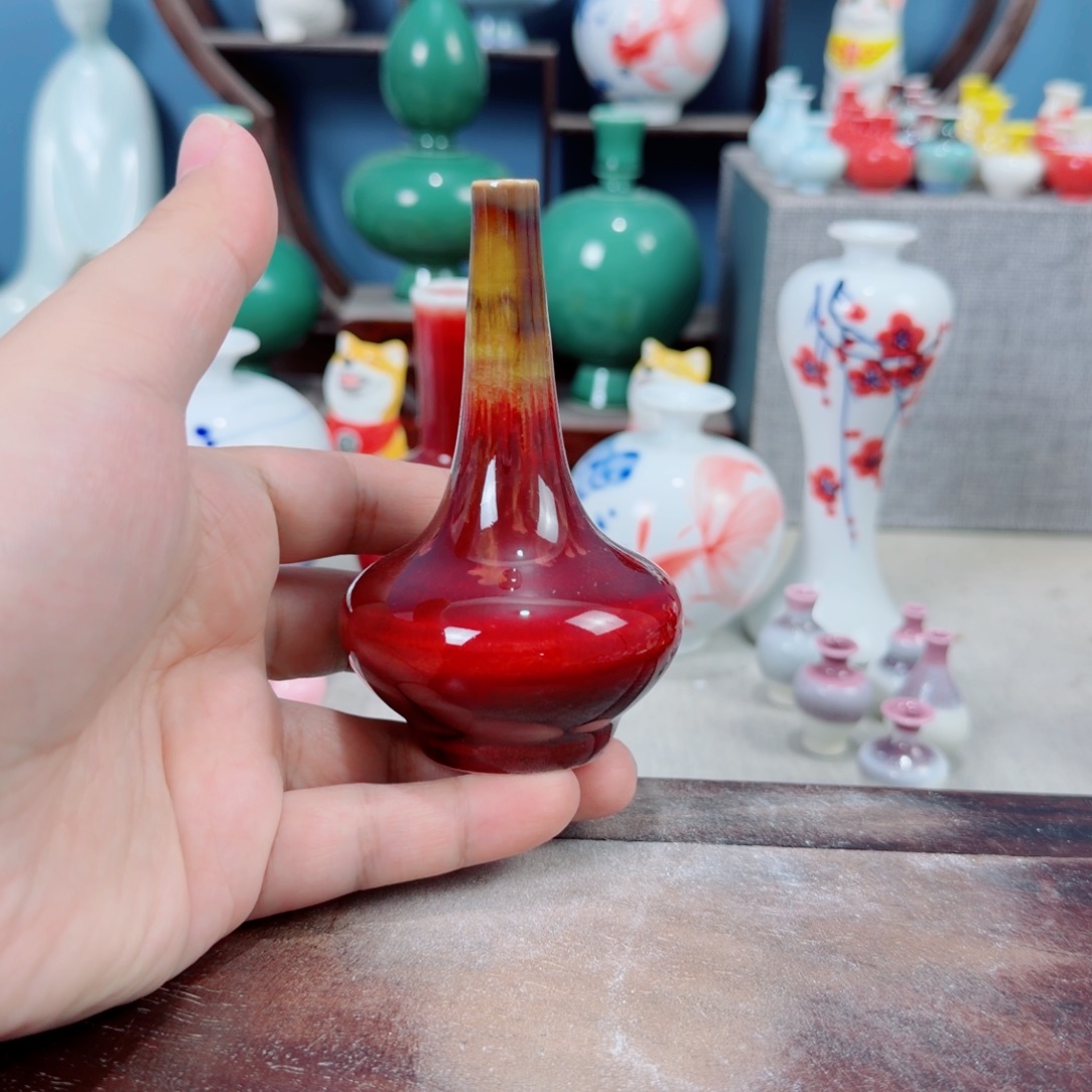 陶瓷手工小花器摆件