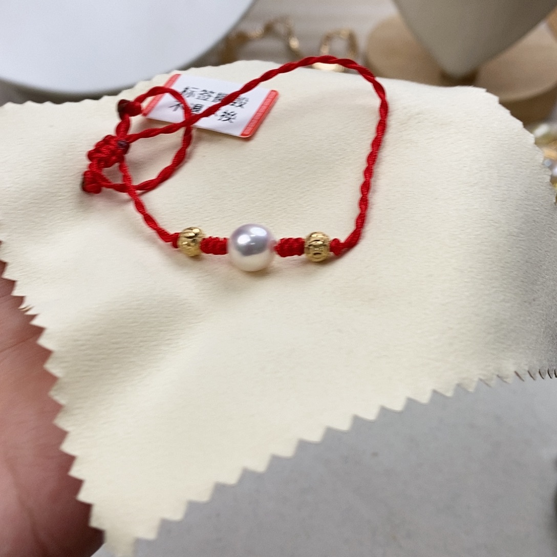 海水珍珠手绳银S925镶嵌
