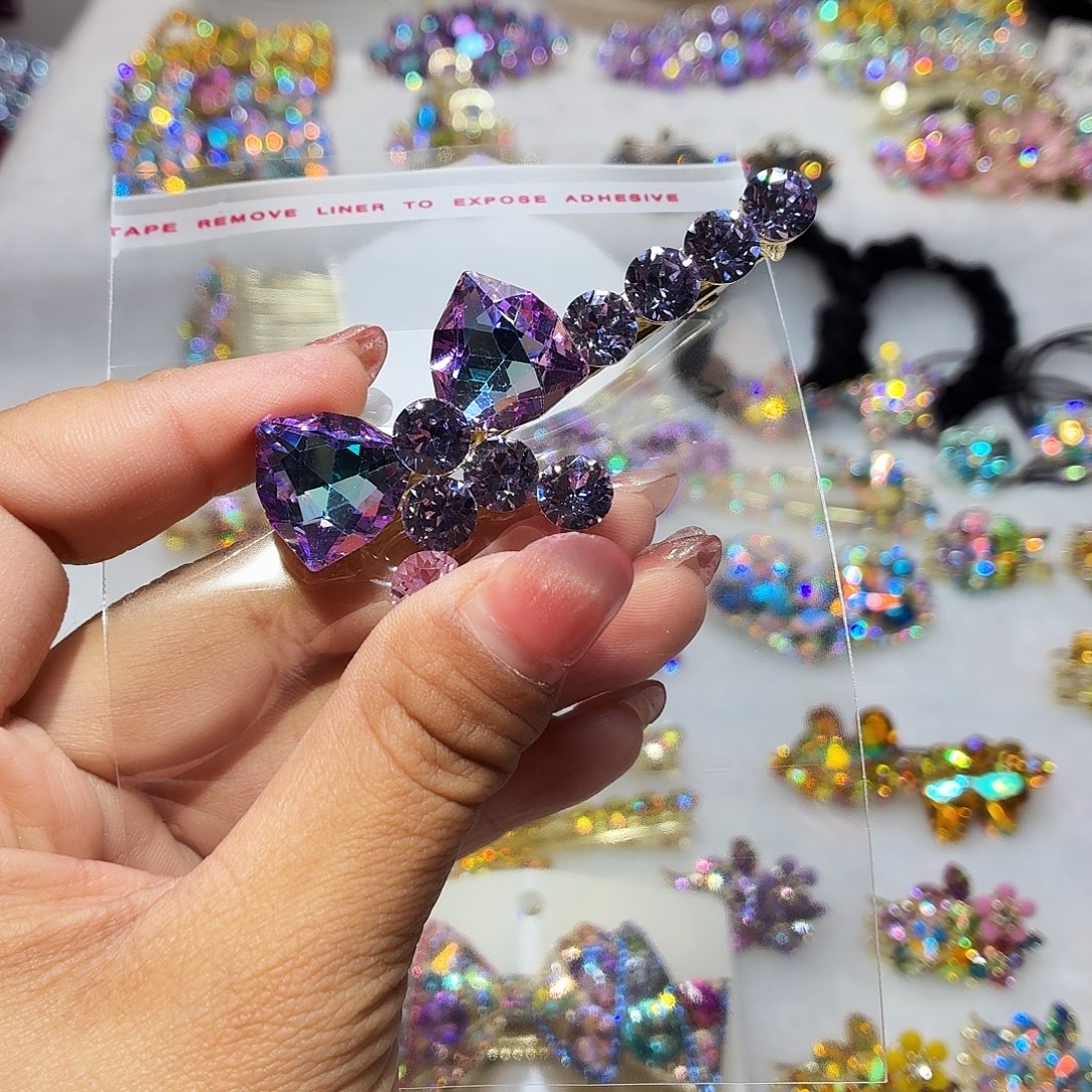 布艺铁合金发饰发夹发夹