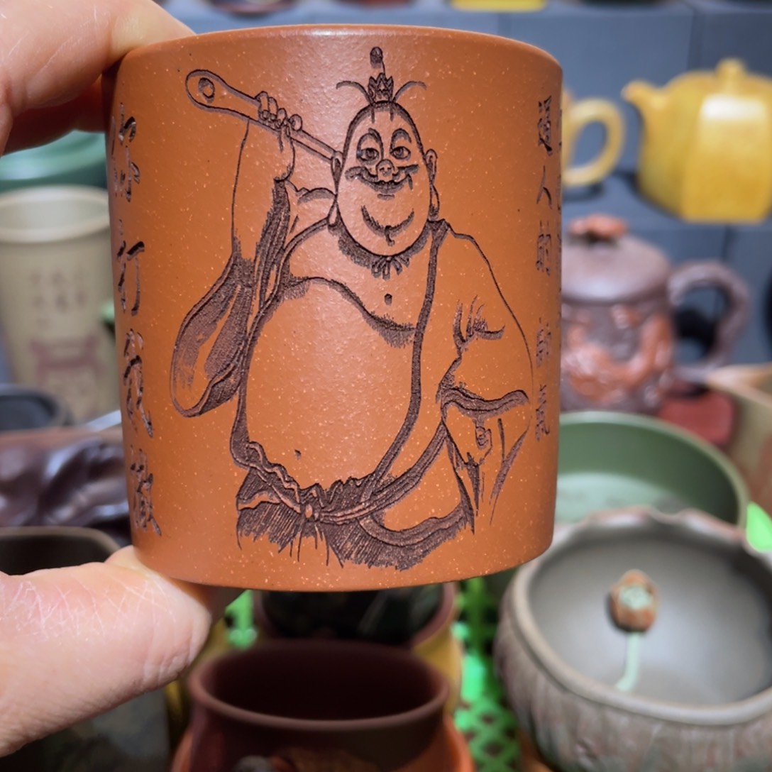 原矿紫砂手工主人杯