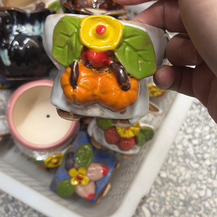 粗陶材质多肉花盆