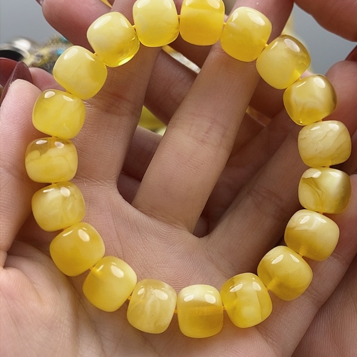 琥珀手链未镶嵌手链