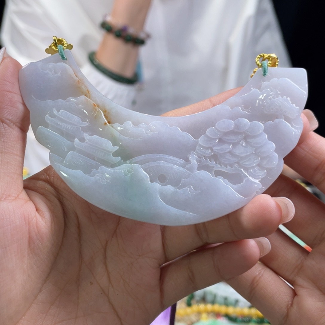 翡翠颈饰未镶嵌代编织