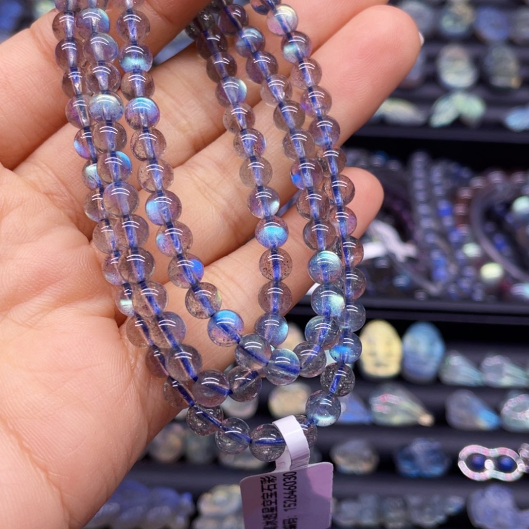 长石手串未镶嵌傻****活5.2左右