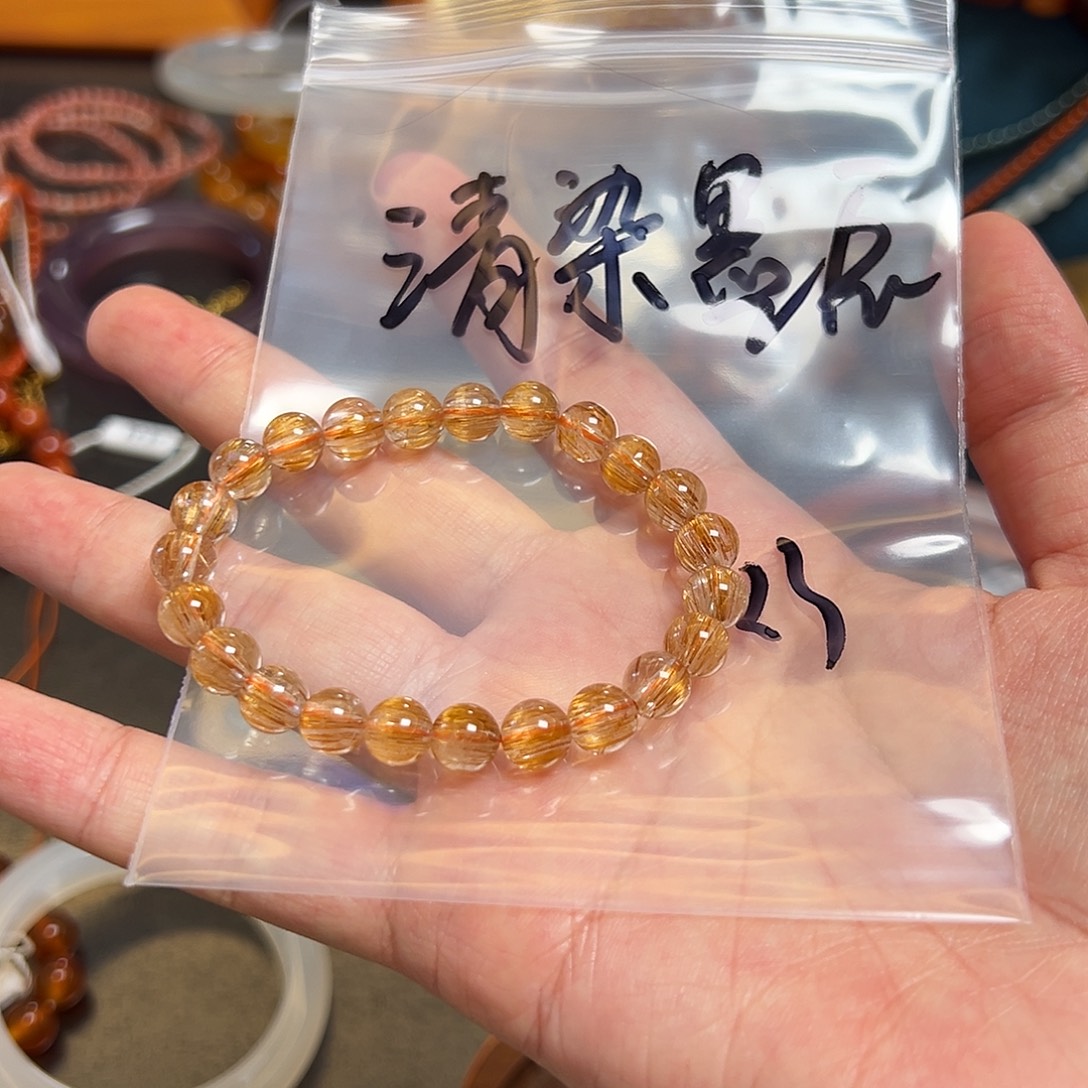 清***辰发晶珠宝半成品未镶嵌