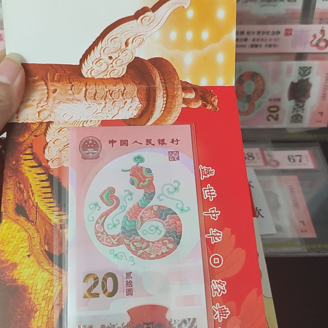 蛇年纪念钞一钞一币无47单张