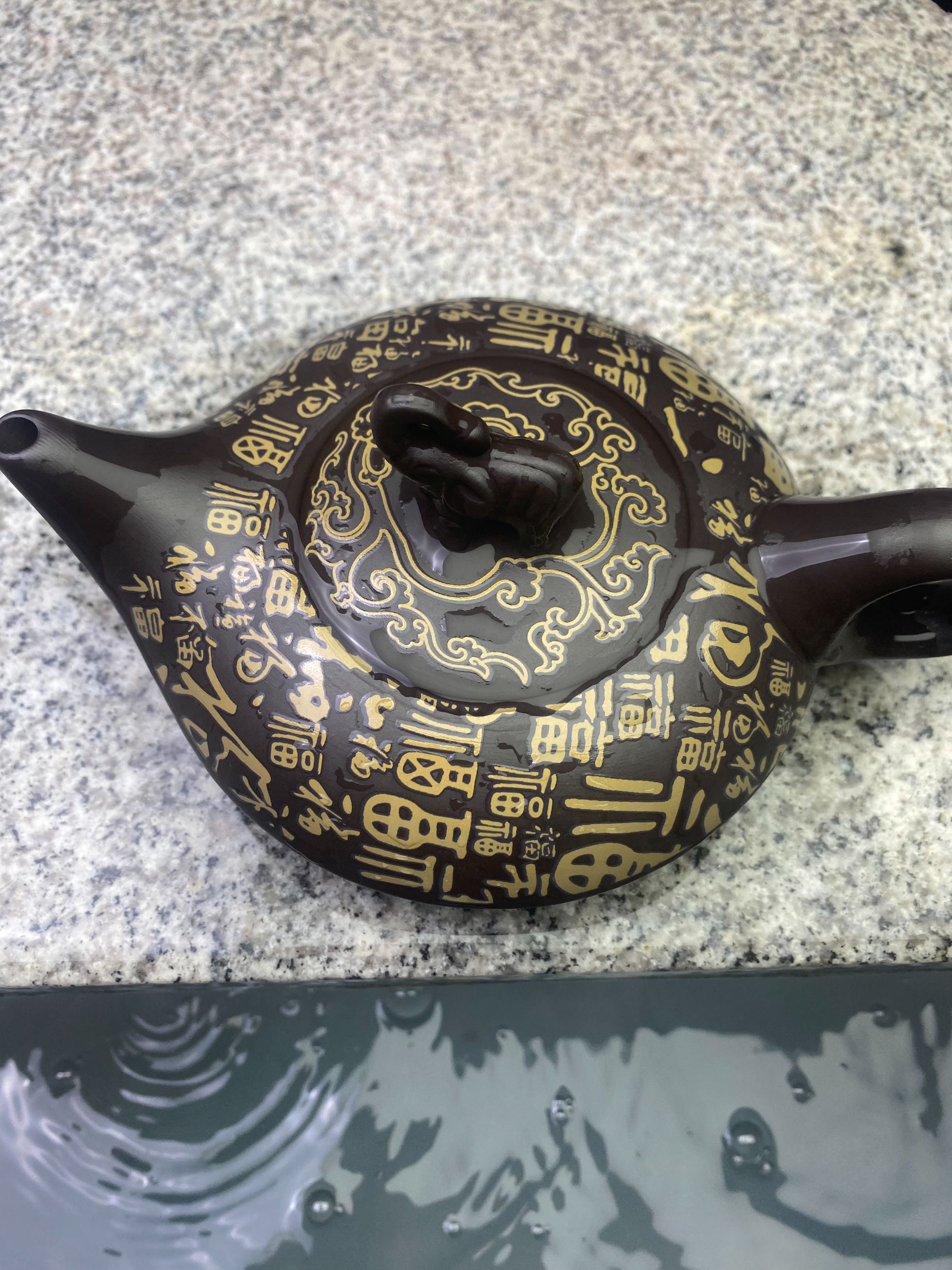 紫砂平步青云凤鸣百福壶