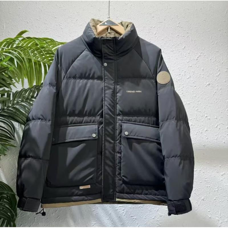 冬季新款户外工装休闲立领免洗防风御寒保暖加厚外套#8812