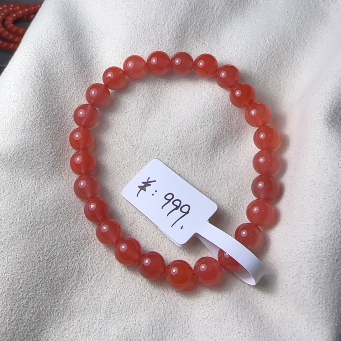南红玛瑙手串未镶嵌