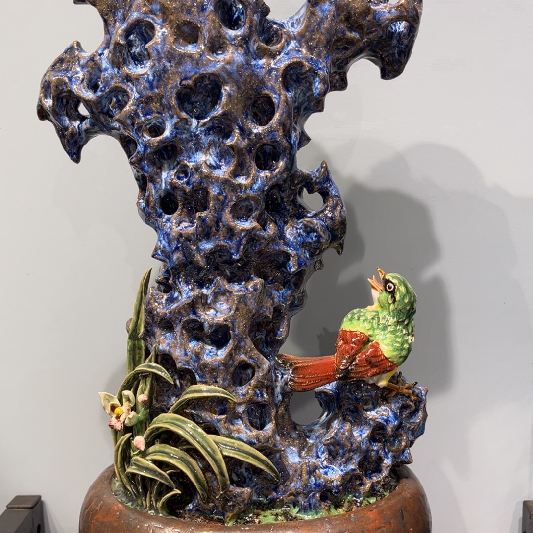 A***羽陶瓷原作太湖石石湾陶