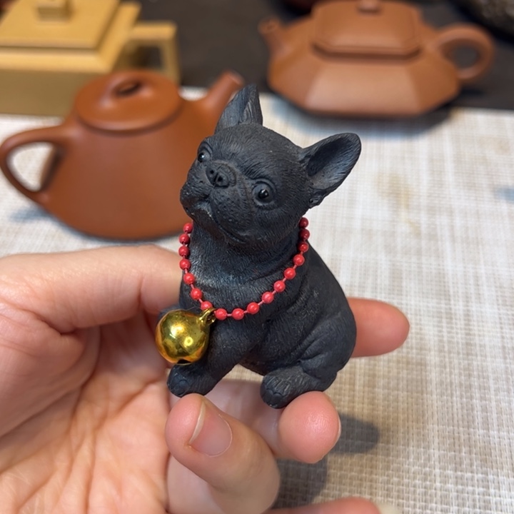 车***飞茶壶紫砂茶宠，黑泥……容量