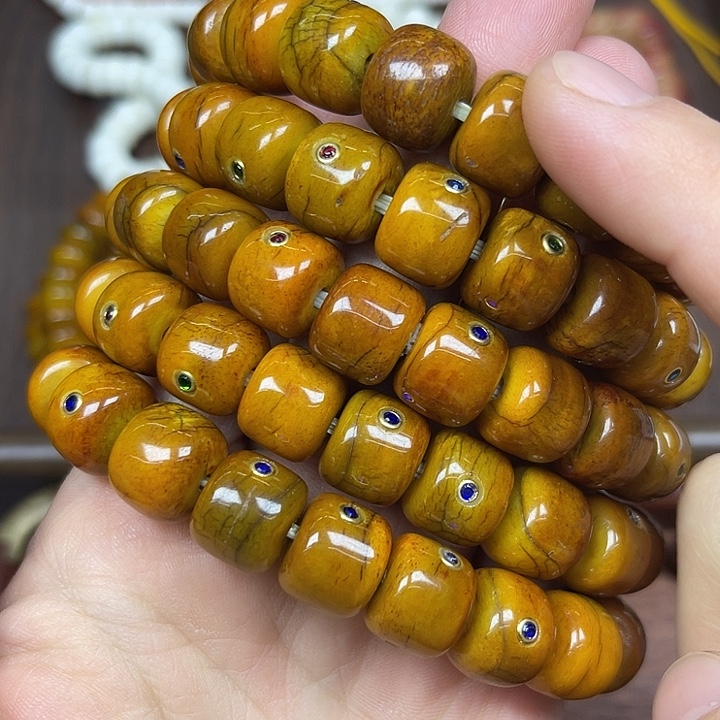 牛骨手串/手链14牦牛骨镶嵌标