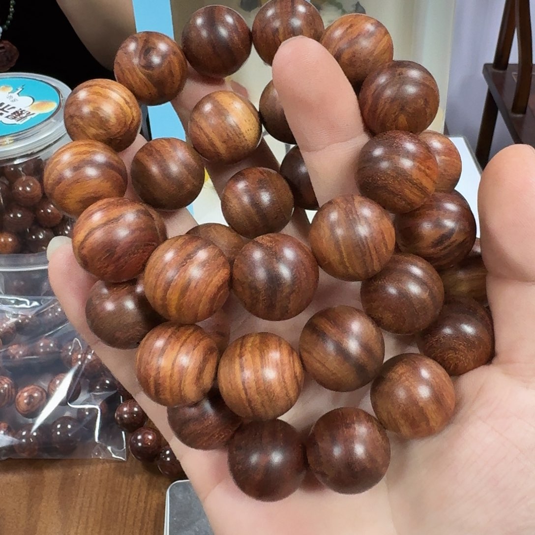 黄花梨/降香黄檀手串/手链正宗2.0规格粗抛海黄手串