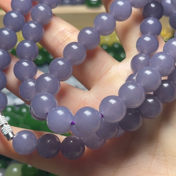 烟紫10mmmmmm项链