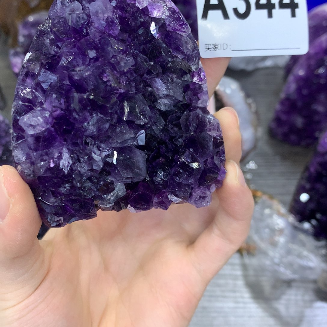 紫晶珠宝半成品未镶嵌344