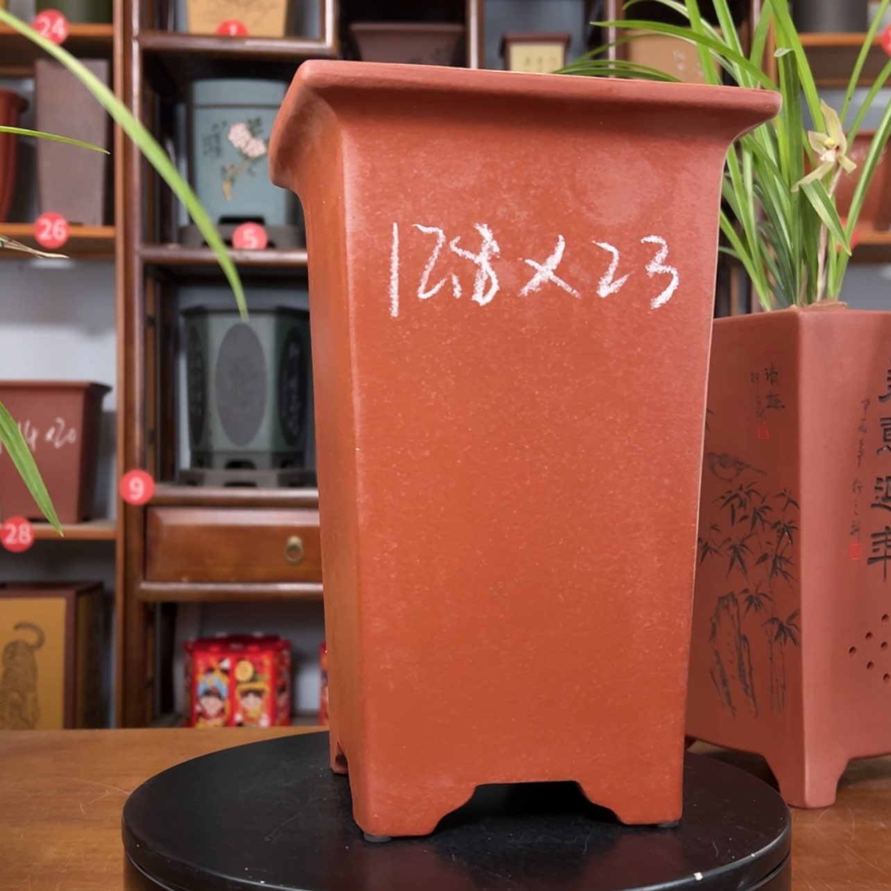 【闪购商品】紫砂花盆周之夏精品紫砂花色