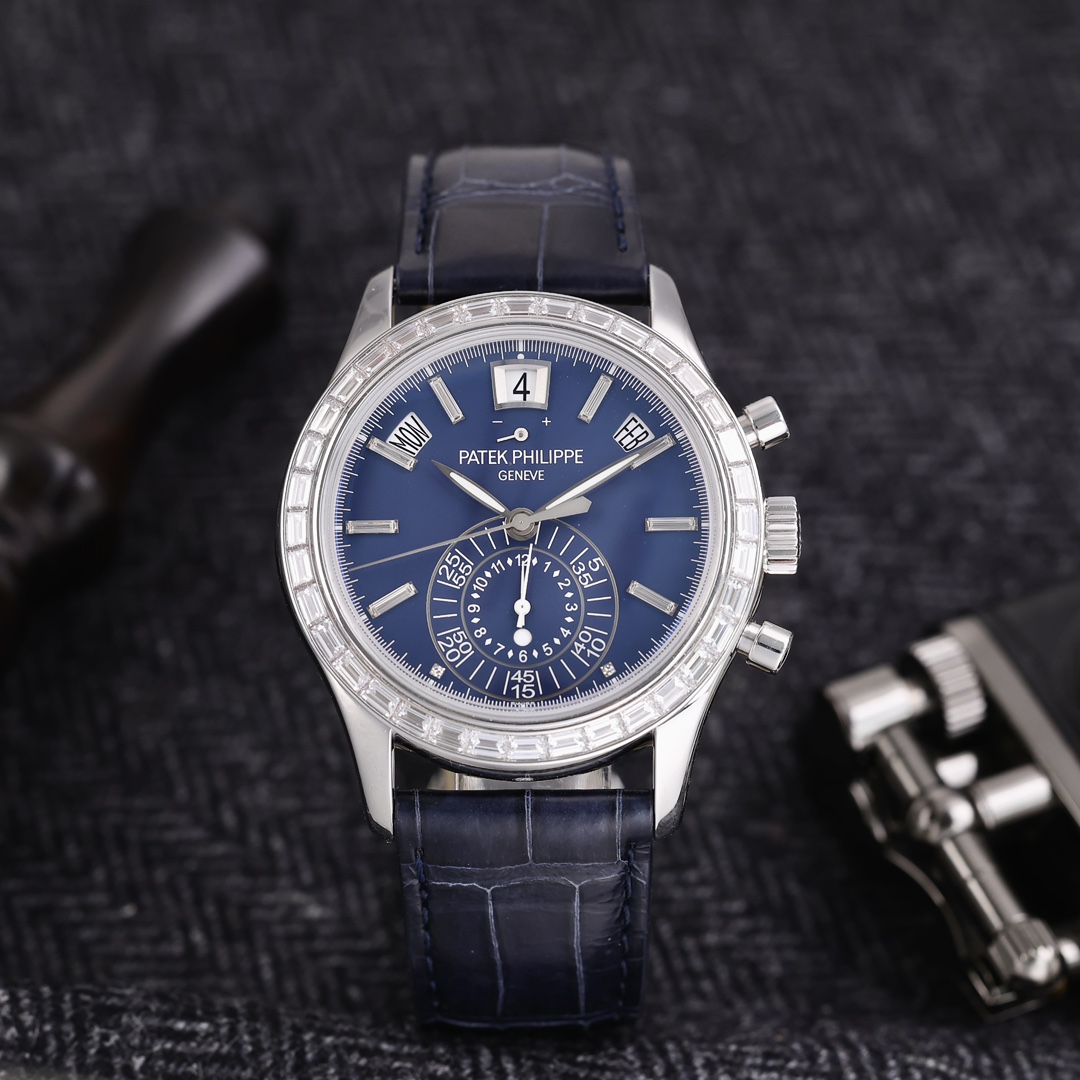 95新 Patek Philippe/百达翡丽 5961P 原装冰糖钻表圈 2016年保卡
