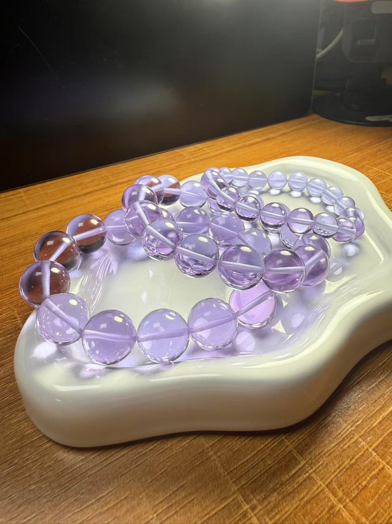 【X专属】玻利维亚紫水天空之境纯净体手链情侣礼物纪念单圈