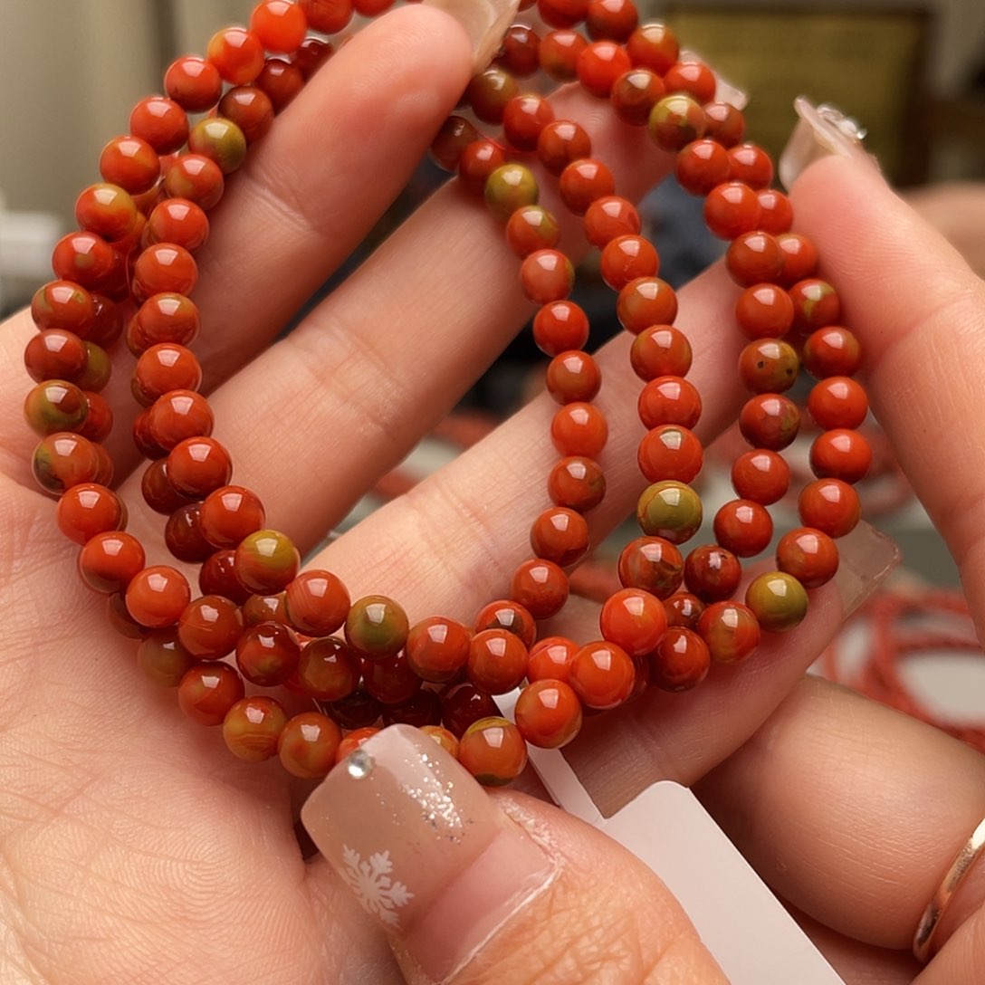 南红玛瑙手链未镶嵌