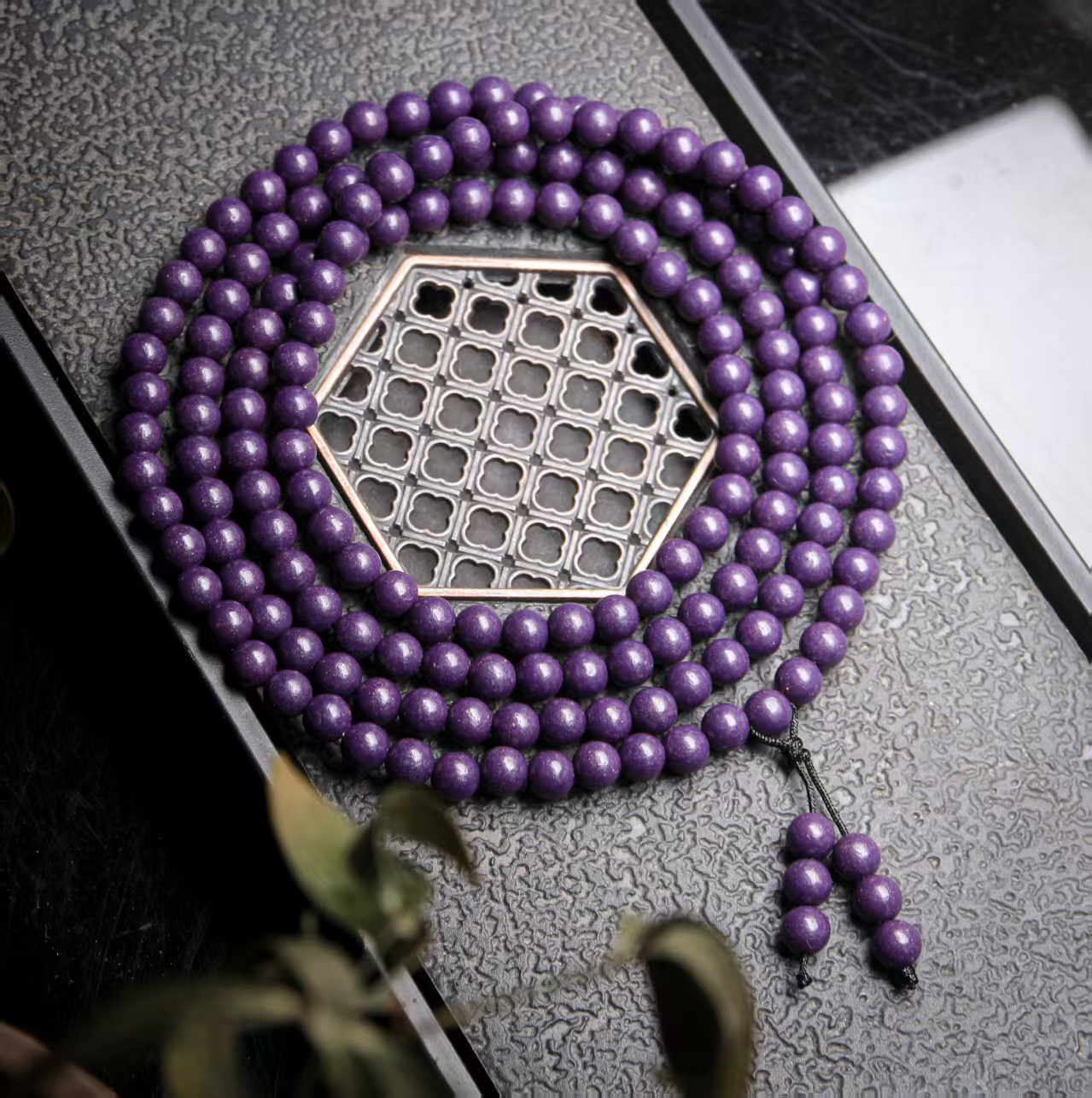 【非遗合香珠】紫气东来合香珠6*168mm颗多圈手串HX0226