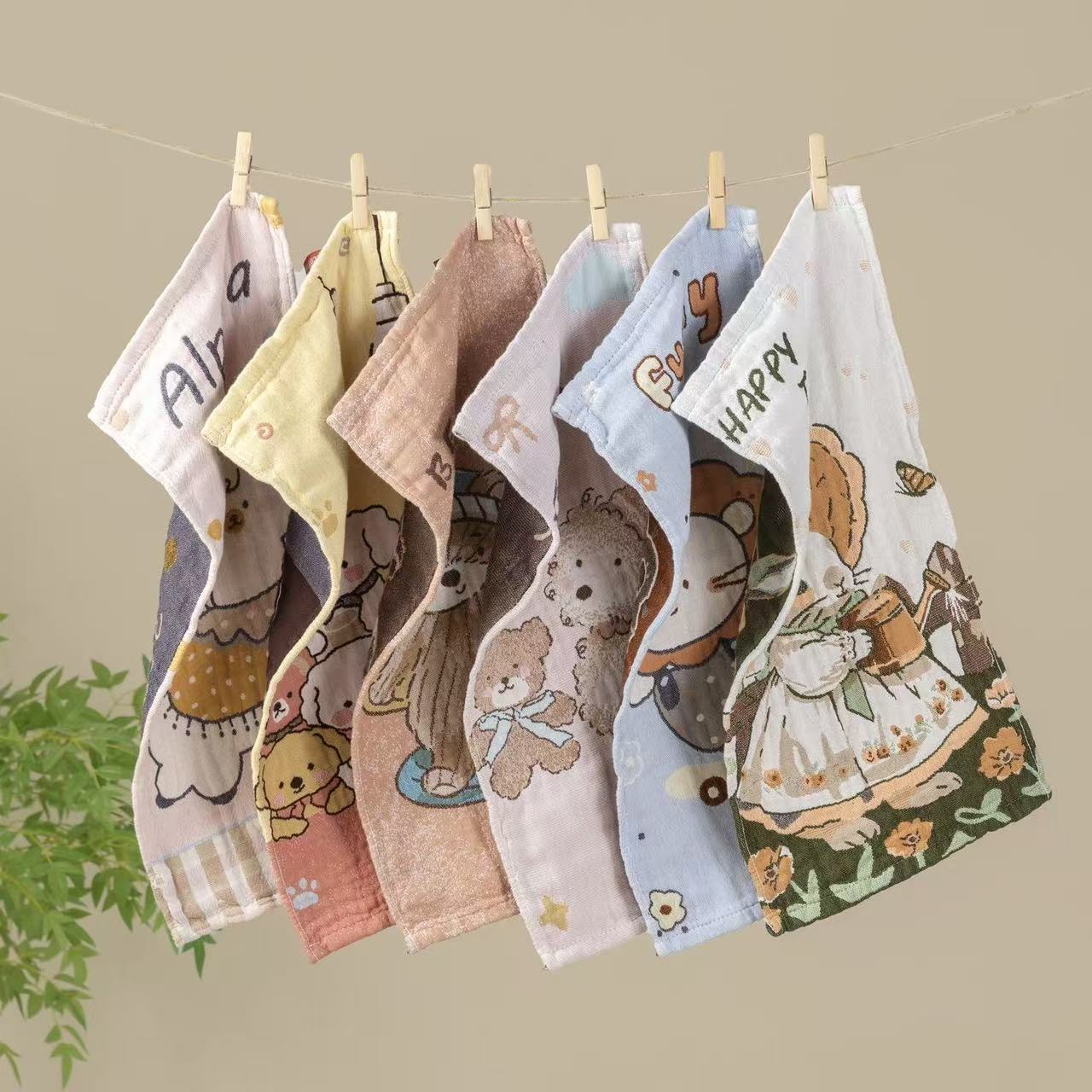 纯棉毛巾5条装【艺术美学】