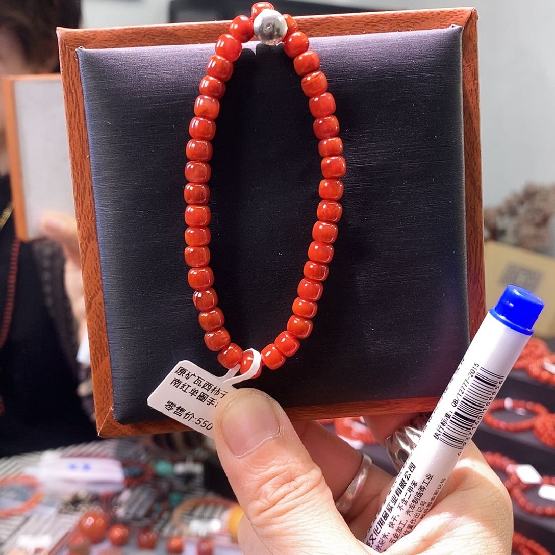 南红玛瑙手串未镶嵌非***?yz3006