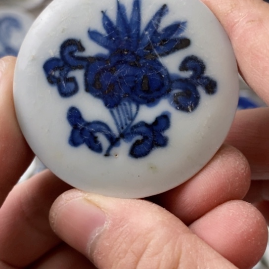 瓷片现代瓷器青花瓷片