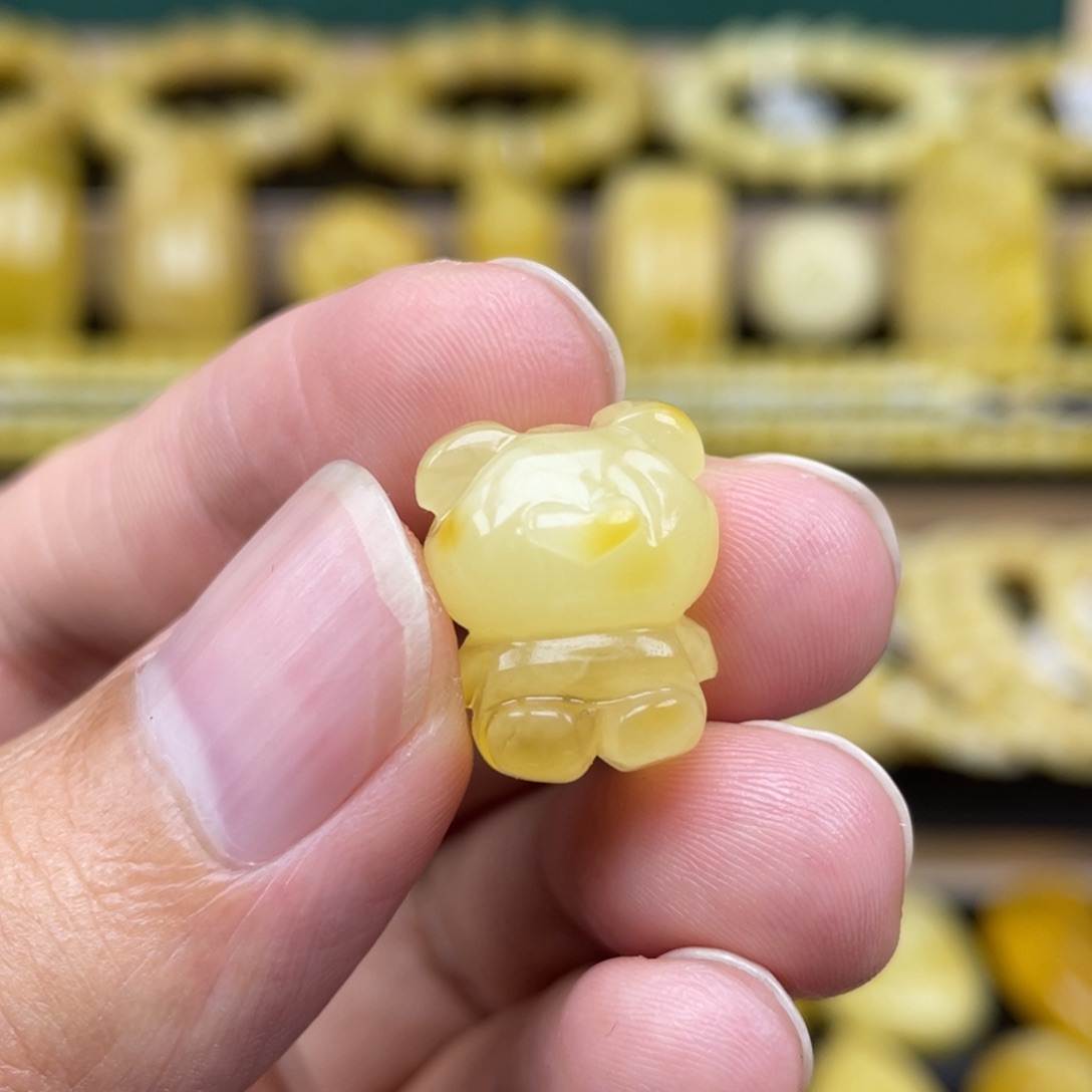 琥珀裸石未镶嵌琥珀蜜蜡