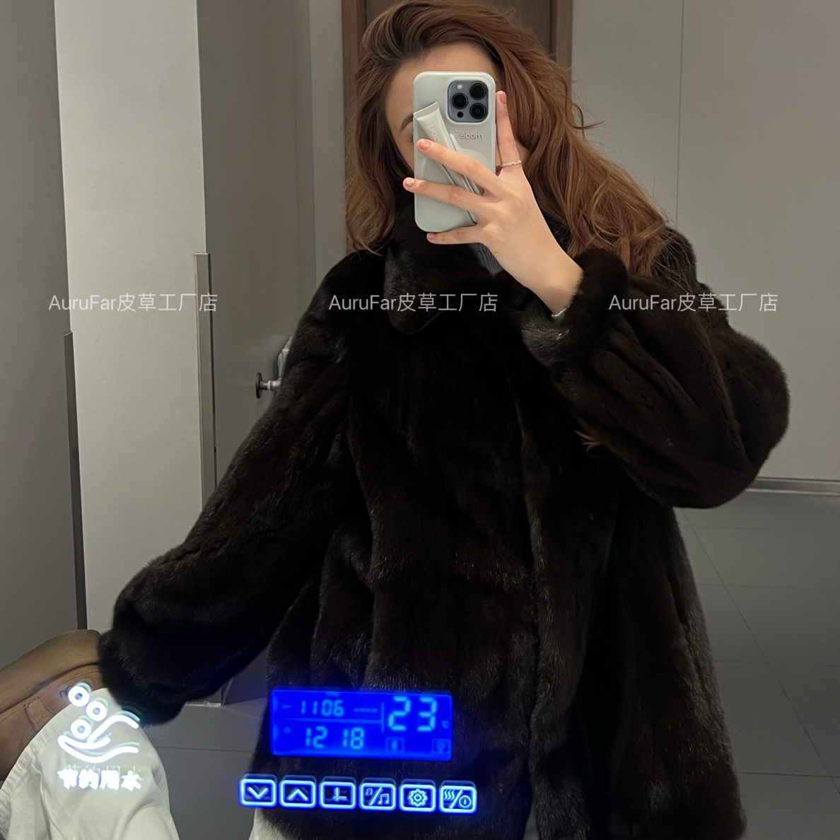 [AuraFur]新款泡泡袖皮草
