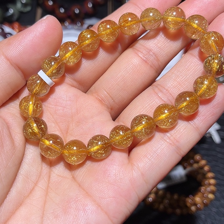 水晶未镶嵌手链发金手链