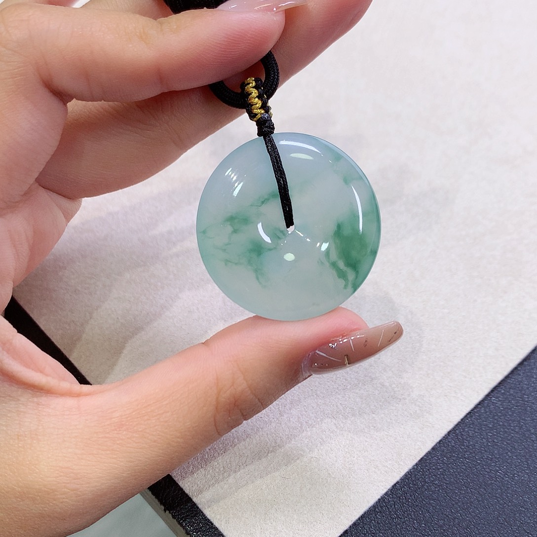 翡翠未镶嵌吊坠(不含链)32.2-6.3