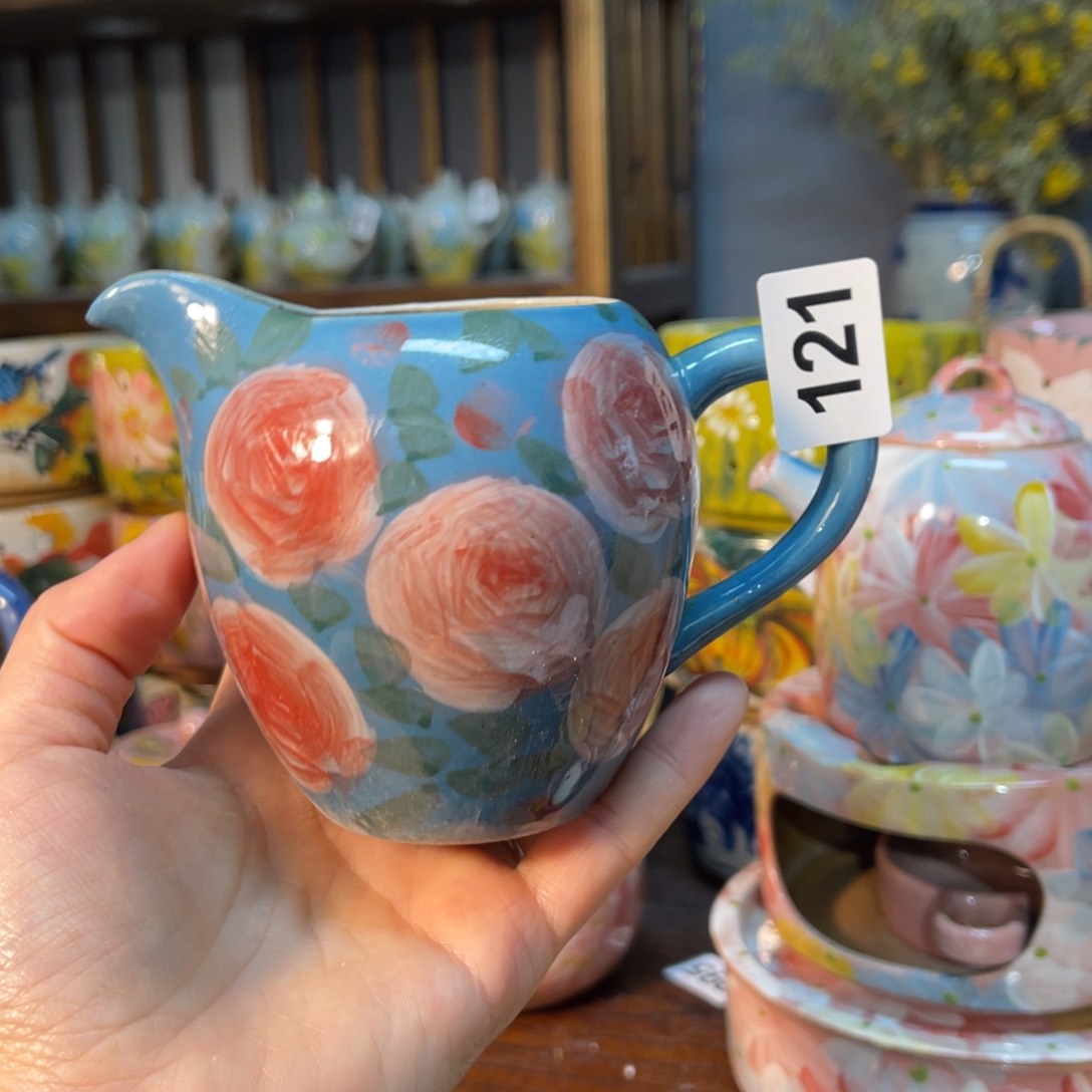 杯素浅陶瓷手工手绘