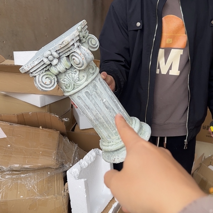 树脂氧化镁复古做旧18号罗马柱有破损